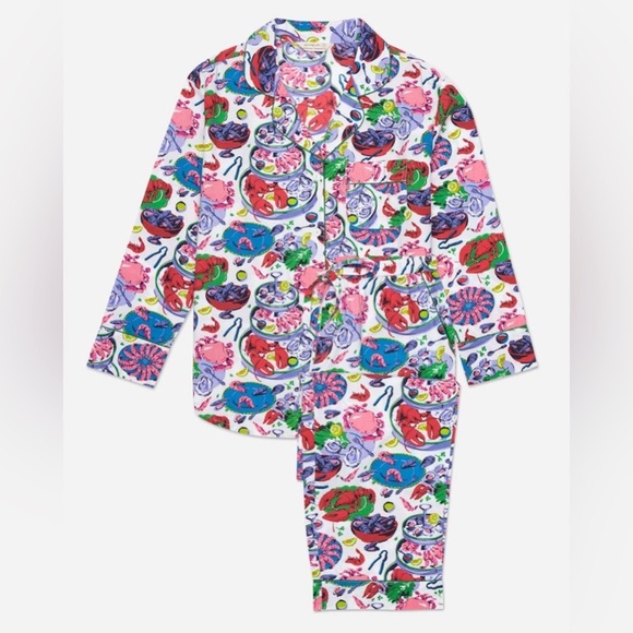 ISO printfresh “fruits de mer” long sleeve set size small - Picture 1 of 1